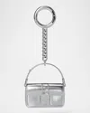Michael Michael Kors Colby Bag Charm In Silver