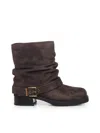 Michael Michael Kors Colby Leather Ankle Boot In Brown