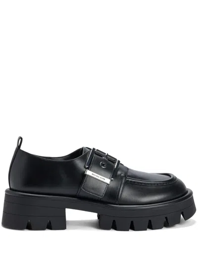 Michael Michael Kors Colby Leather Loafers In Black