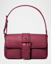 Michael Michael Kors Colby Medium Buckle Leather Shoulder Bag