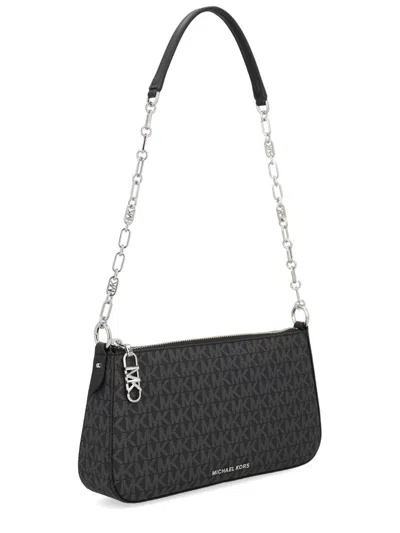 Michael Michael Kors Colby Medium Empire Signature Logo Shoulder Bag In Black