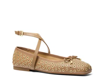 Michael Michael Kors Collette Ballet Flat In Brown