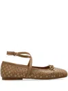 Michael Michael Kors Collette Ballet Flats In Brown
