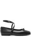 Michael Michael Kors Ballerine Collette In Pelle Nera Donna In Black