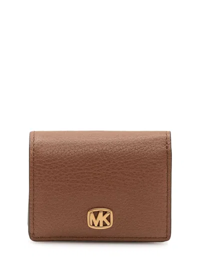 Michael Michael Kors Compact Wallet In Luggage