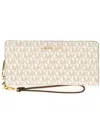 Michael Michael Kors Continental Large Wallet In Neutrals