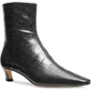 Michael Michael Kors Cosmo Kitten Boot Womens Animal Print Leather Over-the-knee Boots In Black