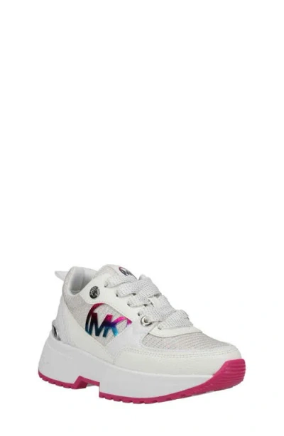 Michael Michael Kors Kids'  Cosmo Sneaker In White/rainbow/multi