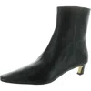 Michael Michael Kors Cosmo Womens Zipper Leather Ankle Boots In Black