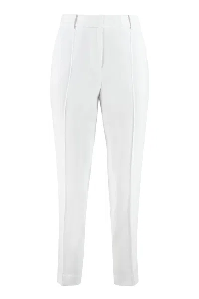 Michael Michael Kors Creased Pleated Trousers For Women In White