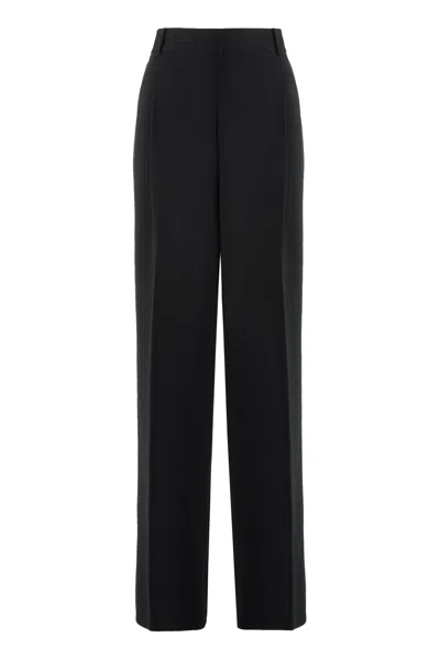 Michael Michael Kors Crêpe Trousers In Black