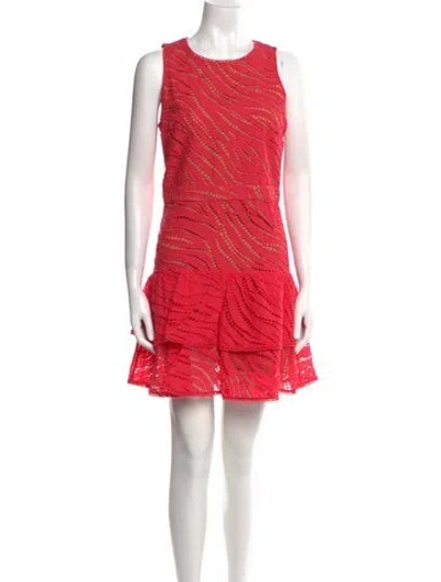 Pre-owned Michael Michael Kors Crew Neck Mini Dress W/ Tags In Pink
