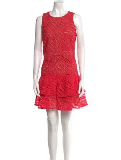 Pre-owned Michael Michael Kors Crew Neck Mini Dress W/ Tags In Purple