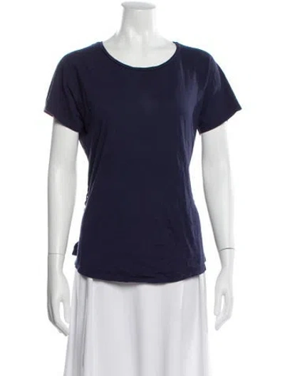 Pre-owned Michael Michael Kors Crew Neck Short Sleeve T-shirt In Blue