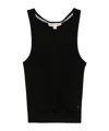 Michael Michael Kors Crew Neck Vest In Black