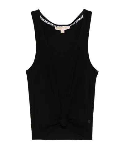 Michael Michael Kors Crew Neck Vest In Black