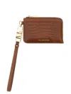 MICHAEL MICHAEL KORS MICHAEL MICHAEL KORS CROCODILE PRINT LEATHER CARD CASE