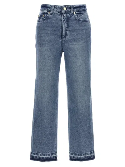 Michael Michael Kors Crop Flare Jeans Light Blue