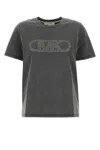 Michael Michael Kors Crop Gwsh Empire Stud Tee-m Nd Michael By Michael Kors Female