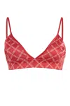 Michael Michael Kors Crop-top With Logo In Coral