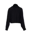 Michael Michael Kors Cropped Sweater In Black