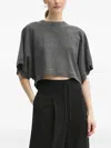 Michael Michael Kors Cropped T-shirt In Green