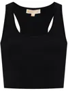 Michael Michael Kors Cropped Tank Top In Black