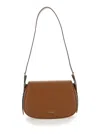Michael Michael Kors Leather Crossbody Bag In Brown