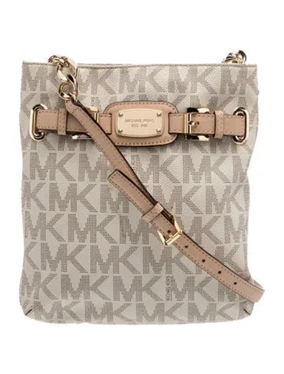Pre-owned Michael Michael Kors Crossbody Bag In Neutrals