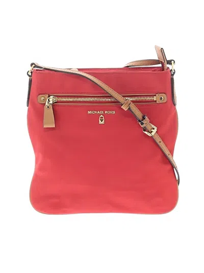 Pre-owned Michael Michael Kors Crossbody Bag In Red