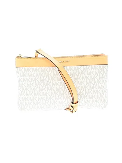 Pre-owned Michael Michael Kors Crossbody Bag In White