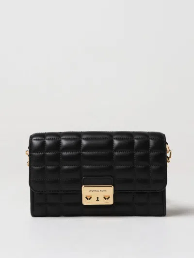 Michael Michael Kors Large Tribeca Leather Crossbody Bag In Black