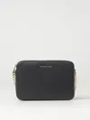 Michael Michael Kors Ginny Leather Crossbody Bag In Black