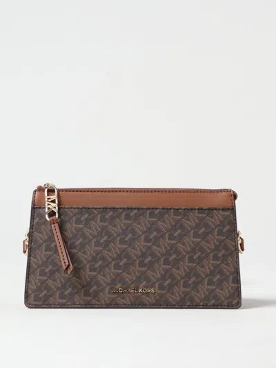 Michael Michael Kors Logo-print Cross Body Bag In Brown