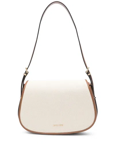 Michael Michael Kors Crossbody Lydia M Marron Lona Natural In White