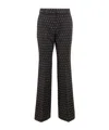 Michael Michael Kors Slim Bootcut Trousers In Black