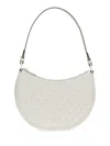 Michael Michael Kors Curved Silhouette Shoulder Bag With Adjustable Strap In White