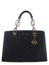 Michael Michael Kors Cynthia Leather Bag In Nero