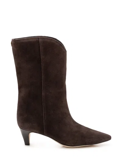 Michael Michael Kors Daniela Mid Boot In 100% Cow Leather In Brown