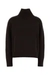 Michael Michael Kors Michael By Michael Kors Dark Brown Wool Sweater In Brown