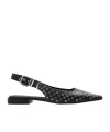 Michael Michael Kors Square-headed Flat Sandals In Black