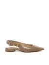 Michael Michael Kors Pointed Flat Sandals In Walnut
