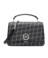 Michael Michael Kors Delancey Medium Shoulder Bag In Black