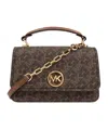 Michael Michael Kors Monogram Logo-plaque Tote Bag In Black