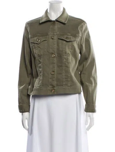 Pre-owned Michael Michael Kors Denim Jacket In Green