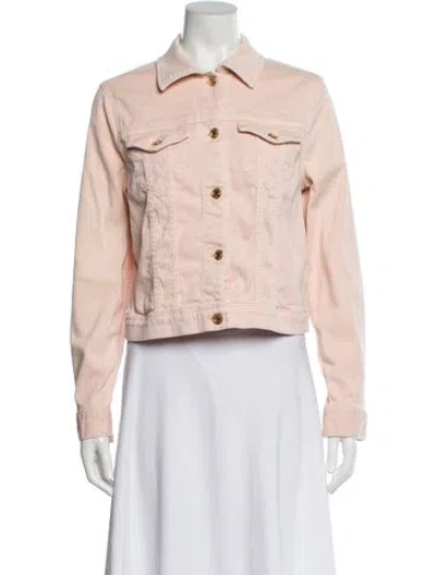 Pre-owned Michael Michael Kors Denim Jacket In Pink
