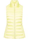 Michael Michael Kors Detachable-hood Down Gilet In Yellow