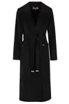 Michael Michael Kors Double Breasted Trench Coat In Black