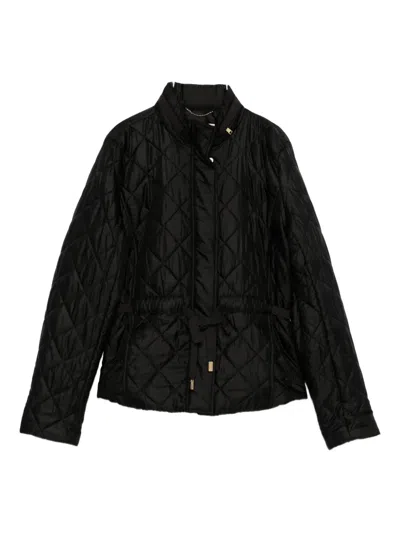 Michael Michael Kors Diamond-pattern Quilted Jacket In Black