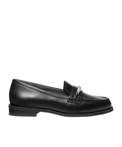Michael Michael Kors Dina Leather Loafer In Black